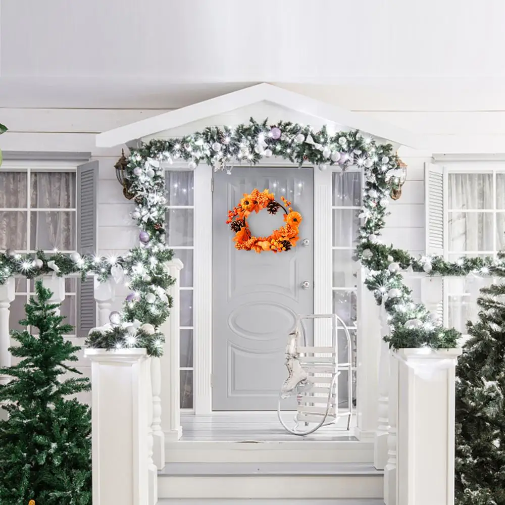 Осенняя Рождественская цветная гирлянда на День Благодарения украшение в виде