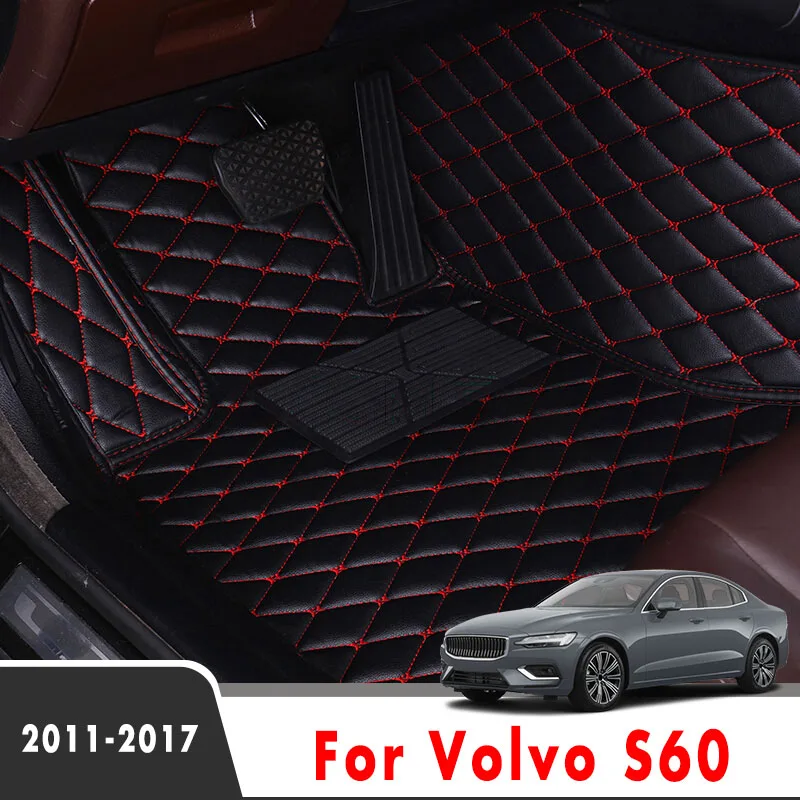 

Автомобильные коврики, коврики для Volvo S60 2017 2016 2015 2014 2013 2012 2011, кожаные коврики, индивидуальный стиль, автомобильные аксессуары для интерьера