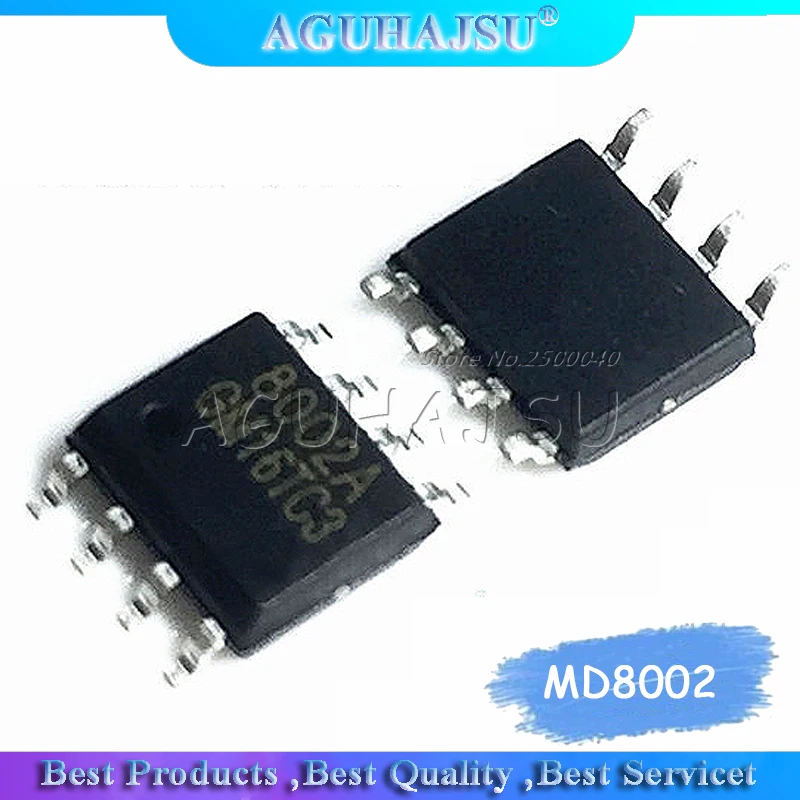 10 шт. MD8002A SOP8 MD8002 SOP 8002A SMD SOP-8 8002 CKE8002B NS8002 Новый и оригинальный IC | Электронные