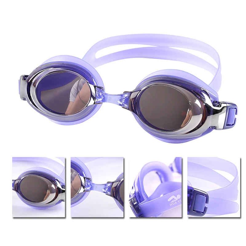 Очки для плавания бассейна HD гальванические противотуманные очки женщин и
