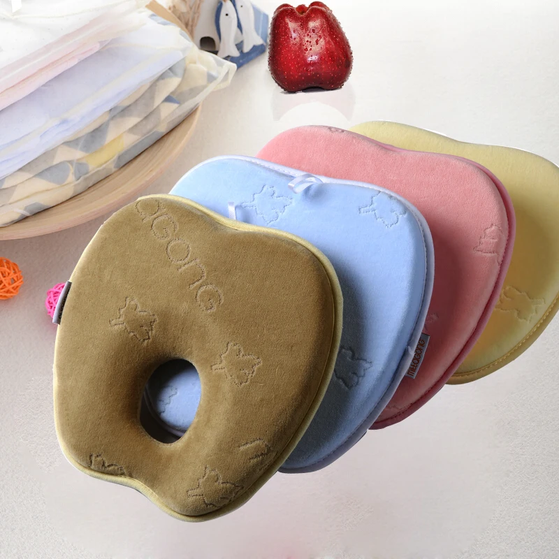 Head Shaping Baby Nursing Pillow Anti Roll Memory Foam cotton Prevent Flat Neck Support Newborn Sleeping Cushion |