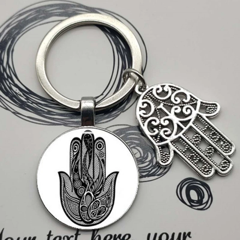 Счастливый Хамса Фатима ручная работа очаровательный амулет сумочка подвеска с пряжкой для автомобильных