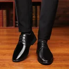 Мужские кожаные туфли-оксфорды Mazefeng, Классические деловые туфли с острым носком, Классические модельные туфли в ретро-стиле, большой размер 38-44