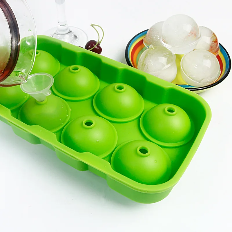 Форма для приготовления льда виски коктейлей 6 отверстий лоток большая круглая