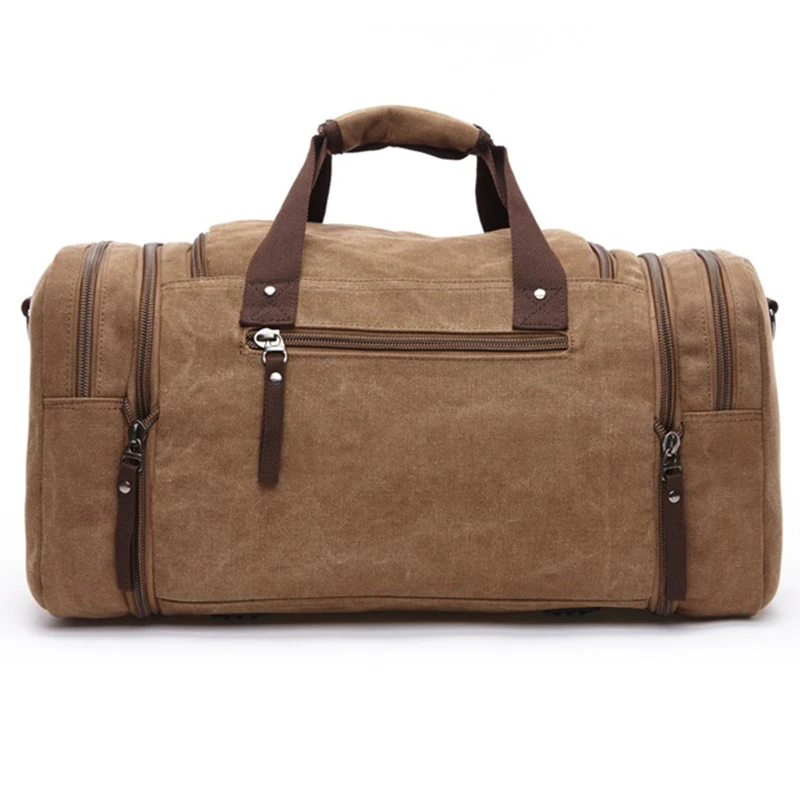 

Large Capacity Men Hand Luggage Travel Duffle Bags Canvas Travel Bags Weekend Shoulder Bags Multifunctional Overnight Duffel Bag