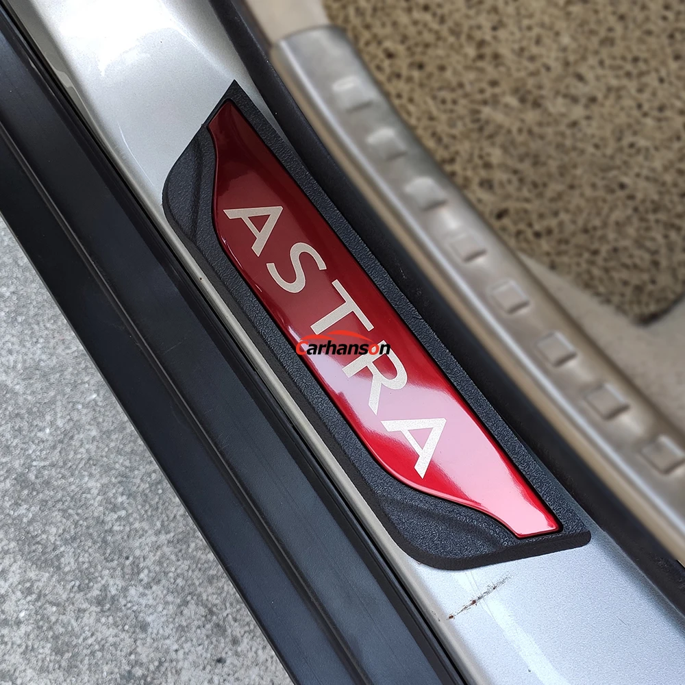 Для Opel Vauxhall Astra Накладка на пороги, аксессуары для стайлинга авто, накладки из нержавеющей стали, Защитная Наклейка для автомобиля 2010