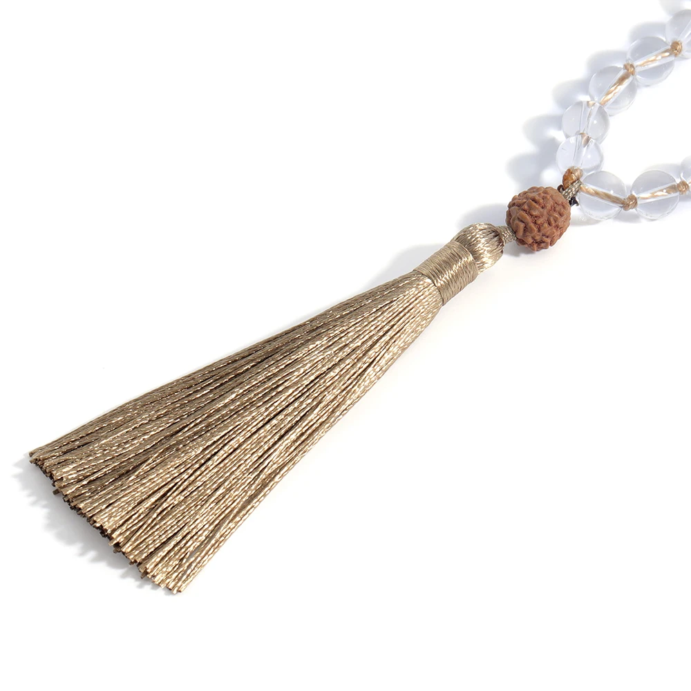 8 мм со стразами и кристаллами белого цвета 108 мала ручной завязывают длинное