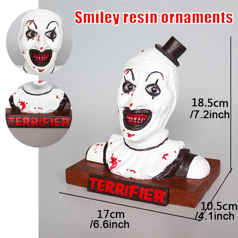 

The Clown Resin Ornament Handmade Crafts Statue Decoration Garden Home Decor Creative Halloween Gift Adornos Para Casa