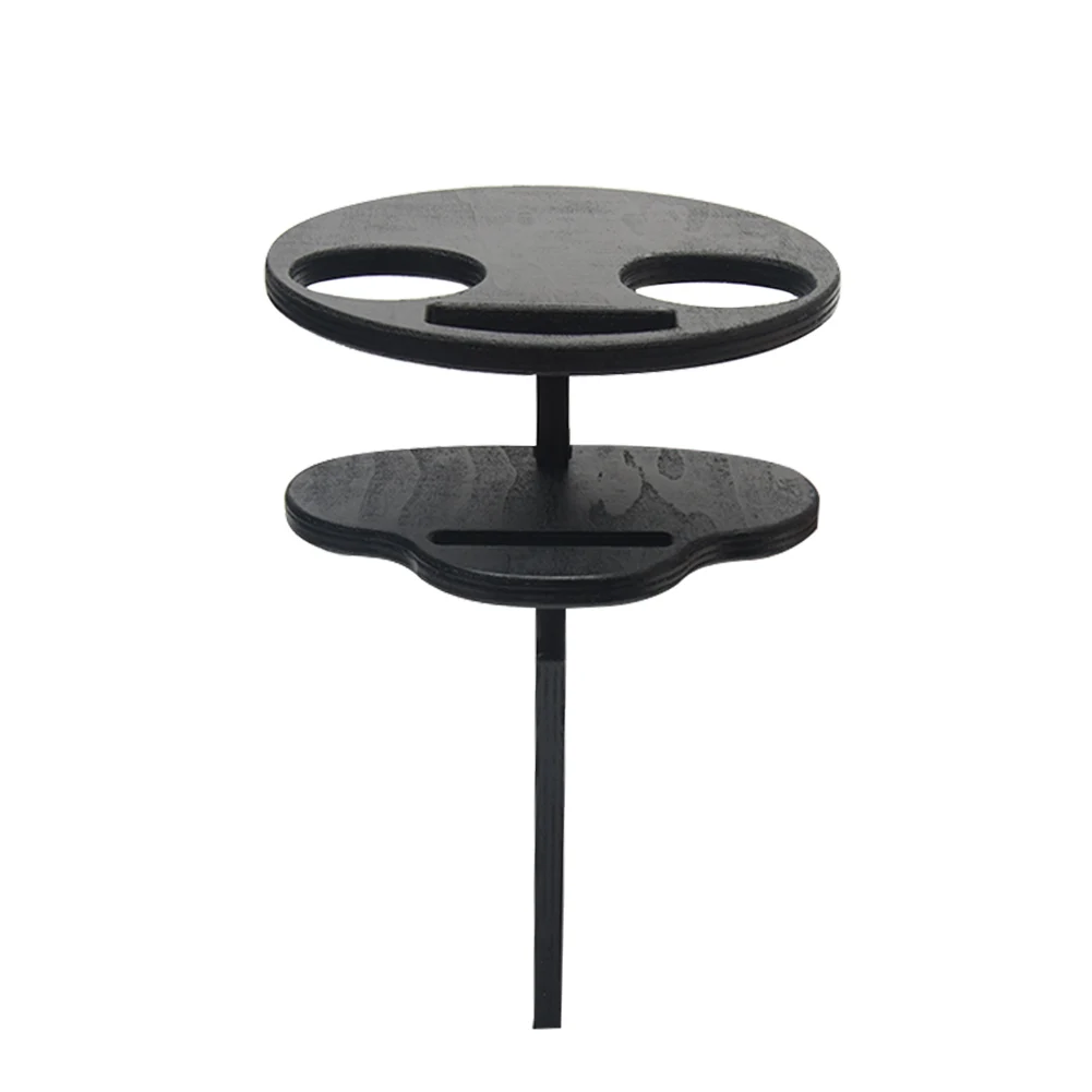 

Portable Barbecue Foldable Desktop Wooden With Bottle Holder Backyard Camping Picnic Easy Apply Shelf Outdoor Wine Table Beach