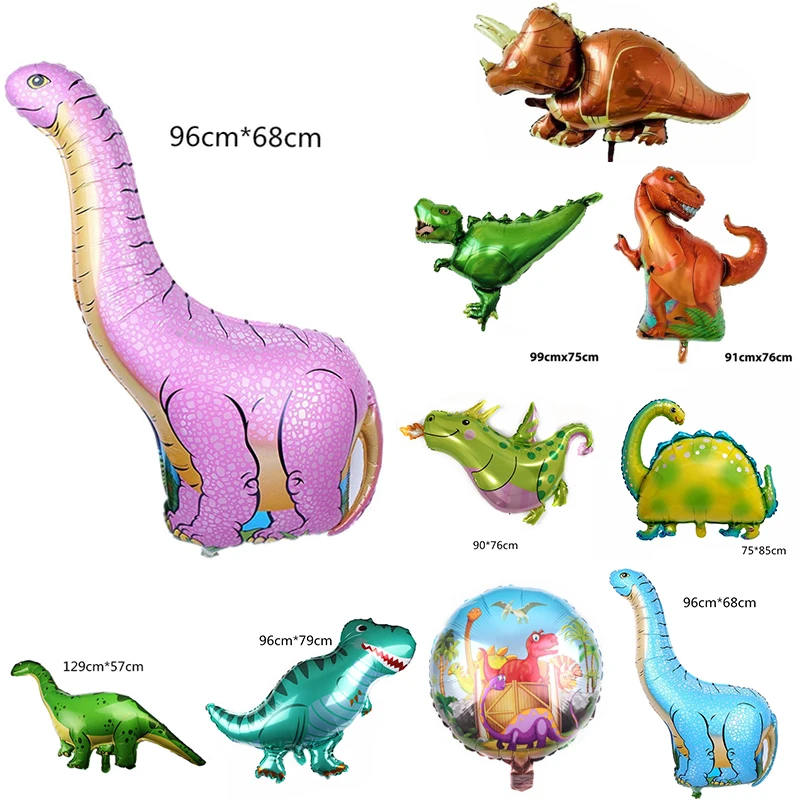

1Pc 4D Walking Dinosaur Foil Balloon Boy Animal Children Dinosaur Birthday Forest Party Decoration