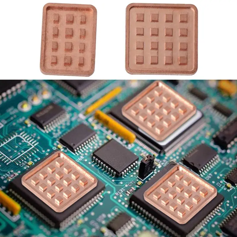 5PCS Copper Heat Sink for VGA GPU Miniature Radiator DDR3 RAM Memory IC Chipset images - 6