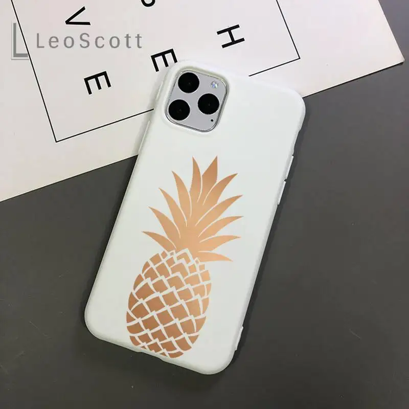 

gold creative stars fruit word Phone Case Candy Color for iPhone 11 12 mini pro XS MAX 8 7 6 6S Plus X 5S SE 2020 XR accessorie