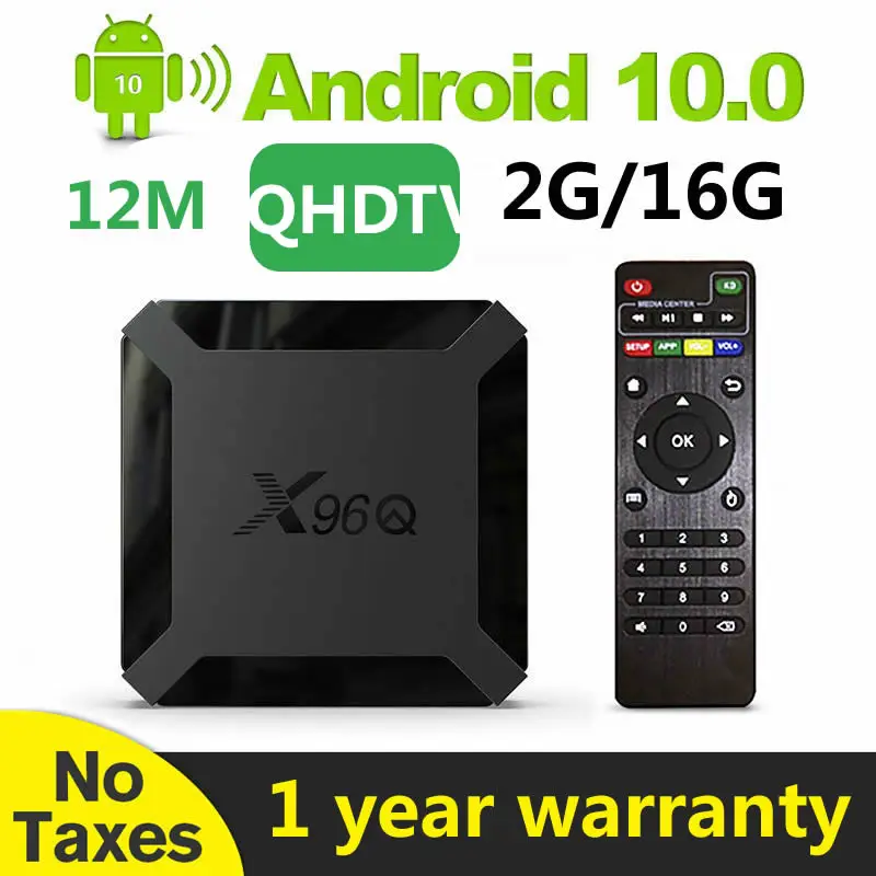Приставка Smart TV HD Leadcool Android 10 четырехъядерный процессор X95Q 1 ГБ/2 ГБ 8 ГБ/16