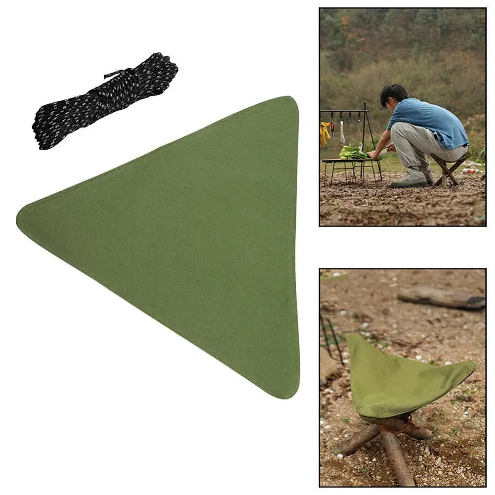 

Outdoor Camping Stool Fabric Foldable Portable Stool Fabric Fishing Stool Travel Mountaineering Folding Stool Fabric