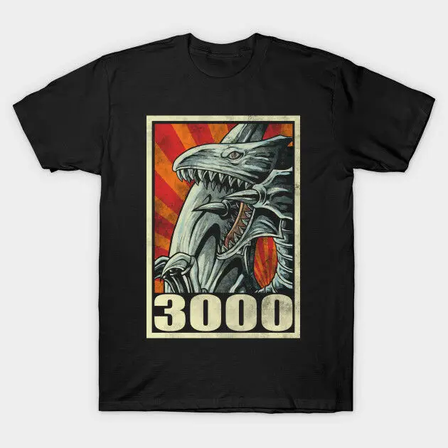 Yu GI Oh Kaiba ace monster blue eye white dragon 3000 hope poster черная футболка|Мужские футболки| |