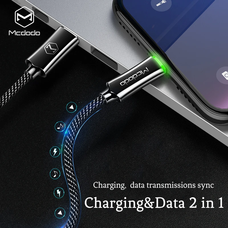 Mcdodo USB C PD 18 Вт Кабель для быстрой зарядки type Lightning 2A зарядное устройство передачи