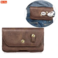 universal leather holster belt clip pouch mobile phone bag for samsung a21s a31 a41 a51 m11 a11 m01 a01 case men waist bag purse