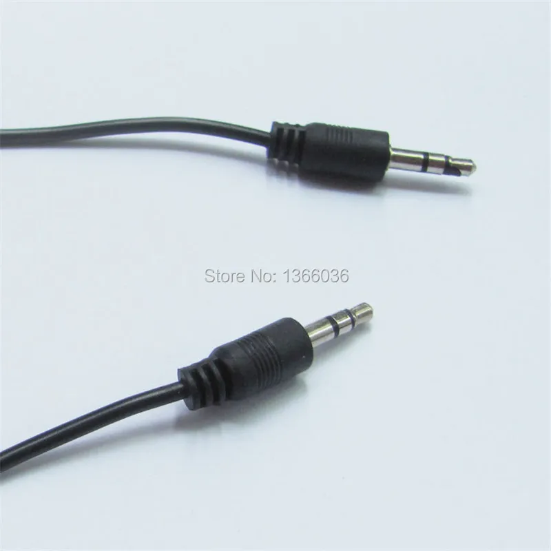 Billig 1000pcs 3,5mm 1,5 M Schwarz Stecker Auf Stecker Audio Aux Stecker 3-Ring Mini AV Kabel Für Iphone Für Ipod Großhandel