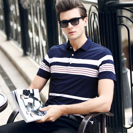 

Summer men's business casual short sleeve t-shirt 2891