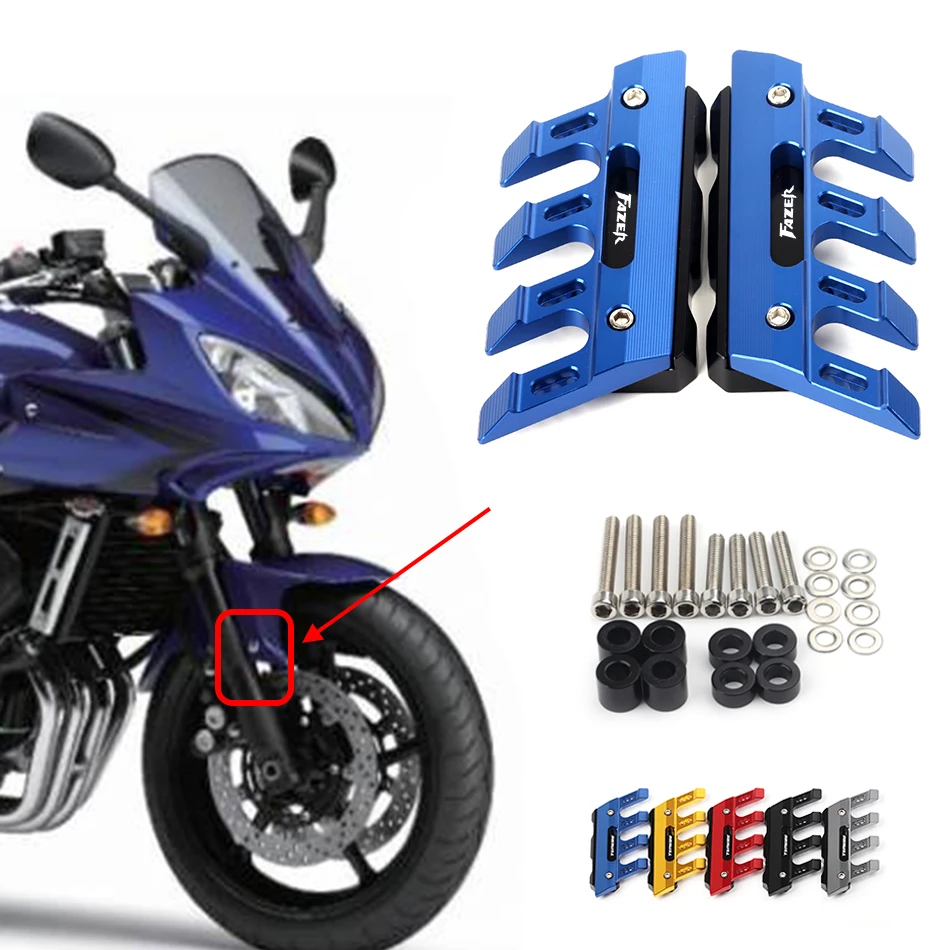 

Аксессуары для мотоциклов YAMAHA FZ6 Fazer FZ-6 S2 Fazer CNC, брызговик, боковая защита, переднее крыло, противоударный слайдер