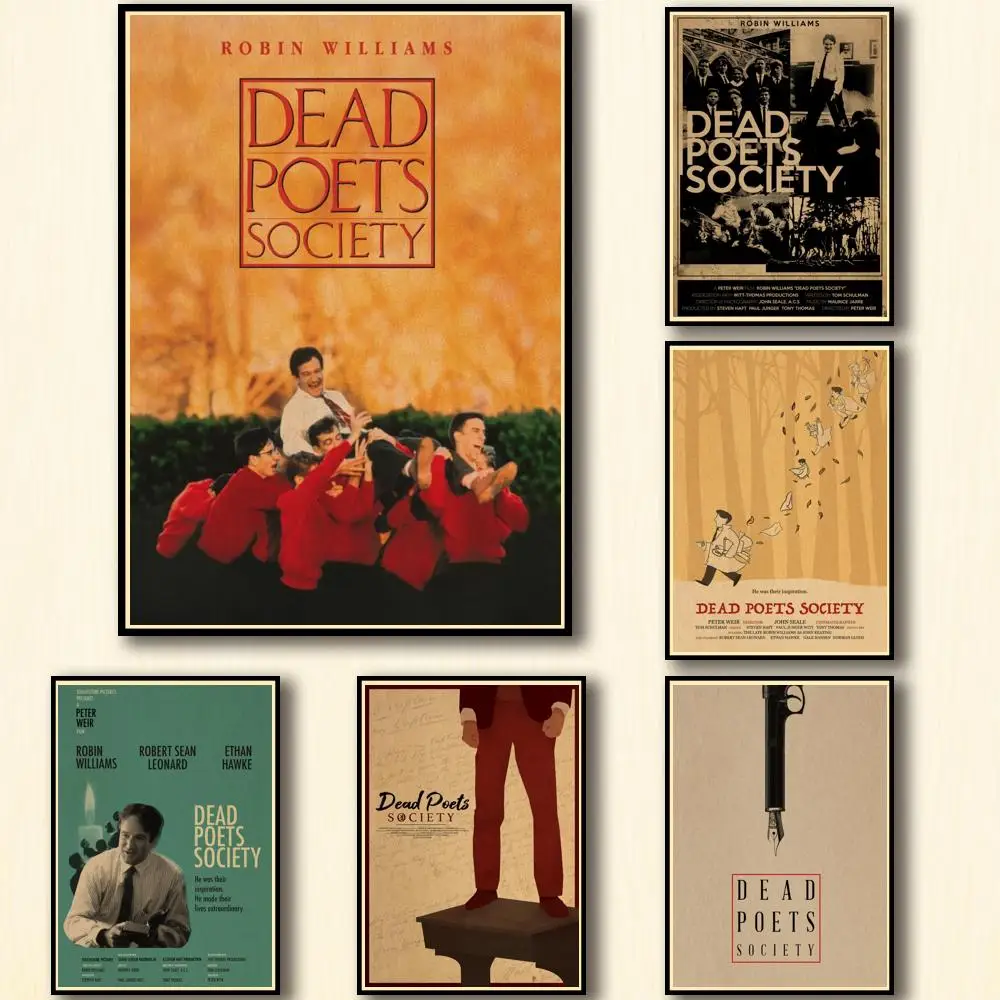 

16 Designs Movie Dead Poets Society Kraftpaper Poster Artwork Fancy Wall Sticker for Coffee House Bar A3