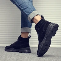 2021 autumn new high top work shoes for men platform ankle boots fashion quality martin boots outdoor booties zapatos de hombre