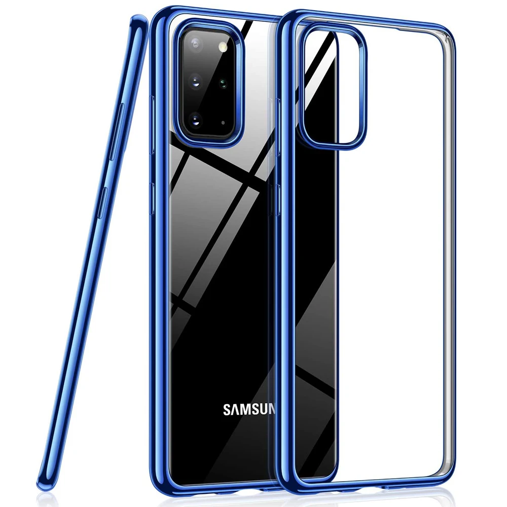 Чехол для Samsung Galaxy S20 Ultra S10 S9 S8 Plus кристально чистый анти желтый Ультратонкий