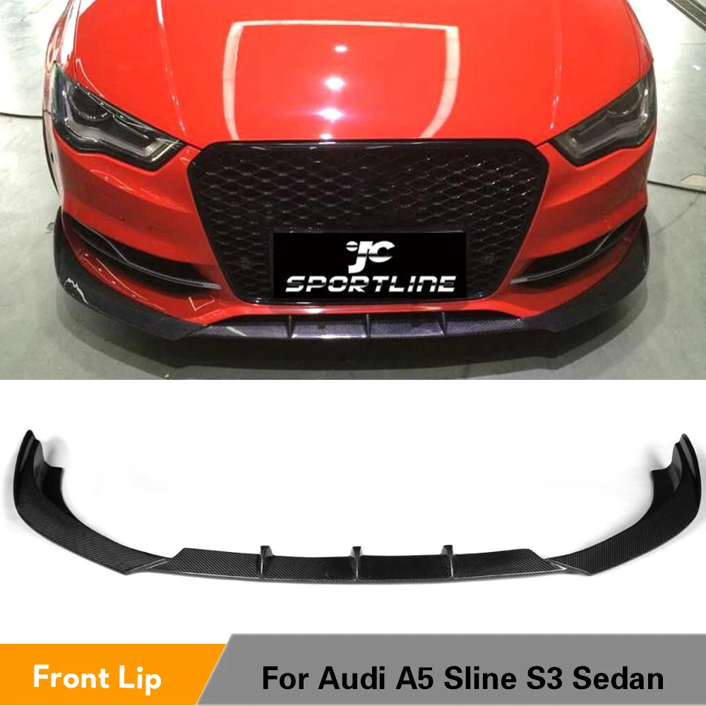 Спойлер для переднего бампера спойлер подбородка Audi S3 Sedan 4 двери 2013 2016|bumper
