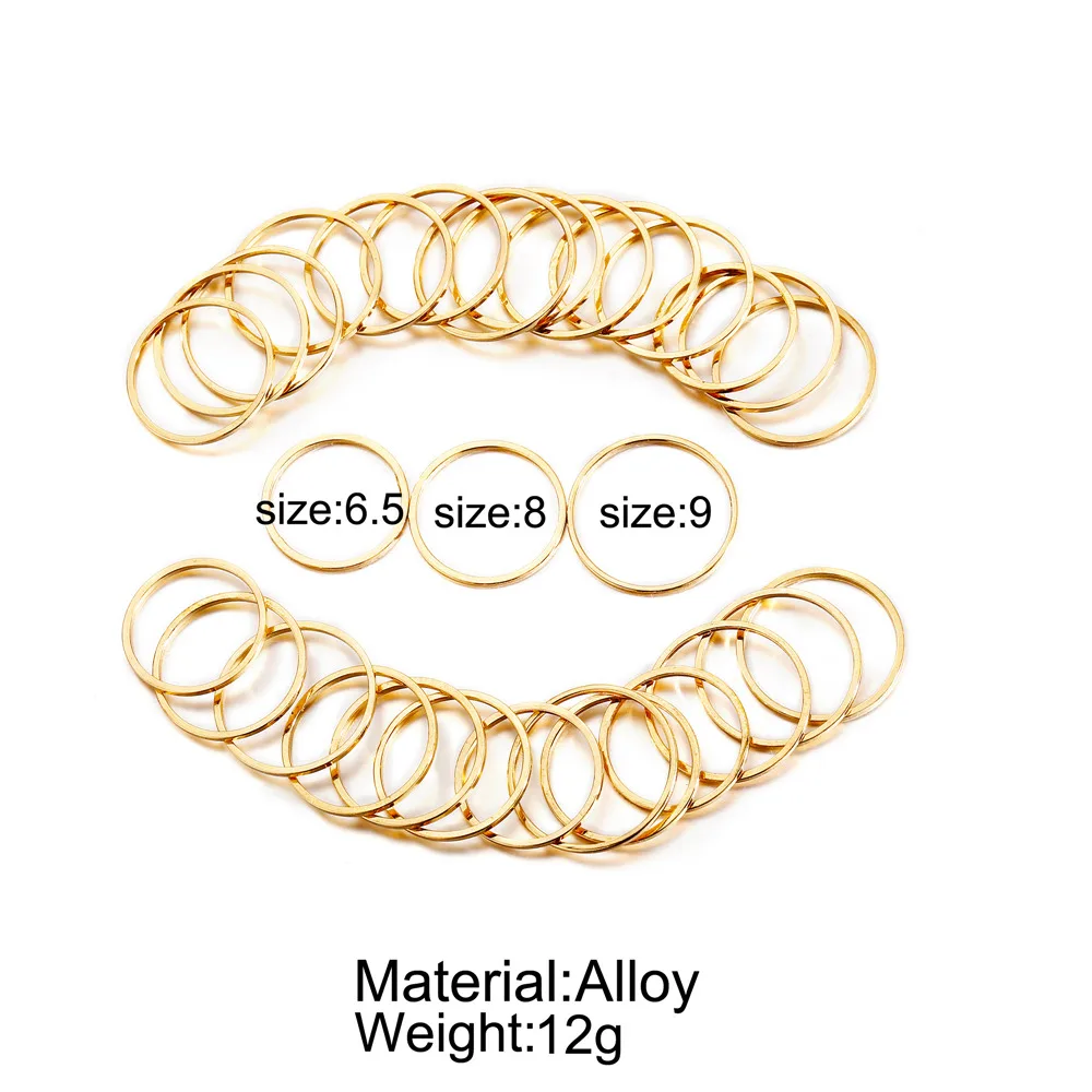 Женское и мужское кольцо IF ME Винтажное в стиле панк античный перстень 30 шт./компл.