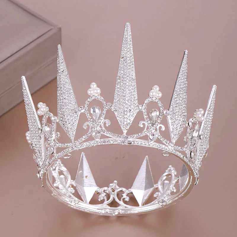 

ACRDDK Vintage Wedding Jewelry Crowns Crystal Tiaras Wedding Bridal Queen Princess Crowns Women Hair Accessories S
