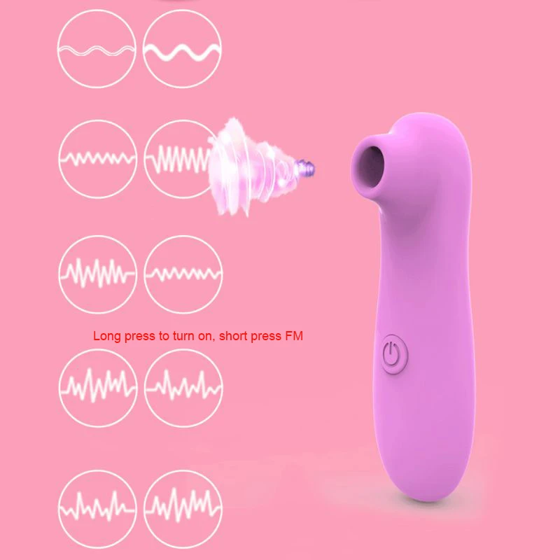 Секс игрушки сосать Вибратор на присосках для клитора Вибрационный массажер 10