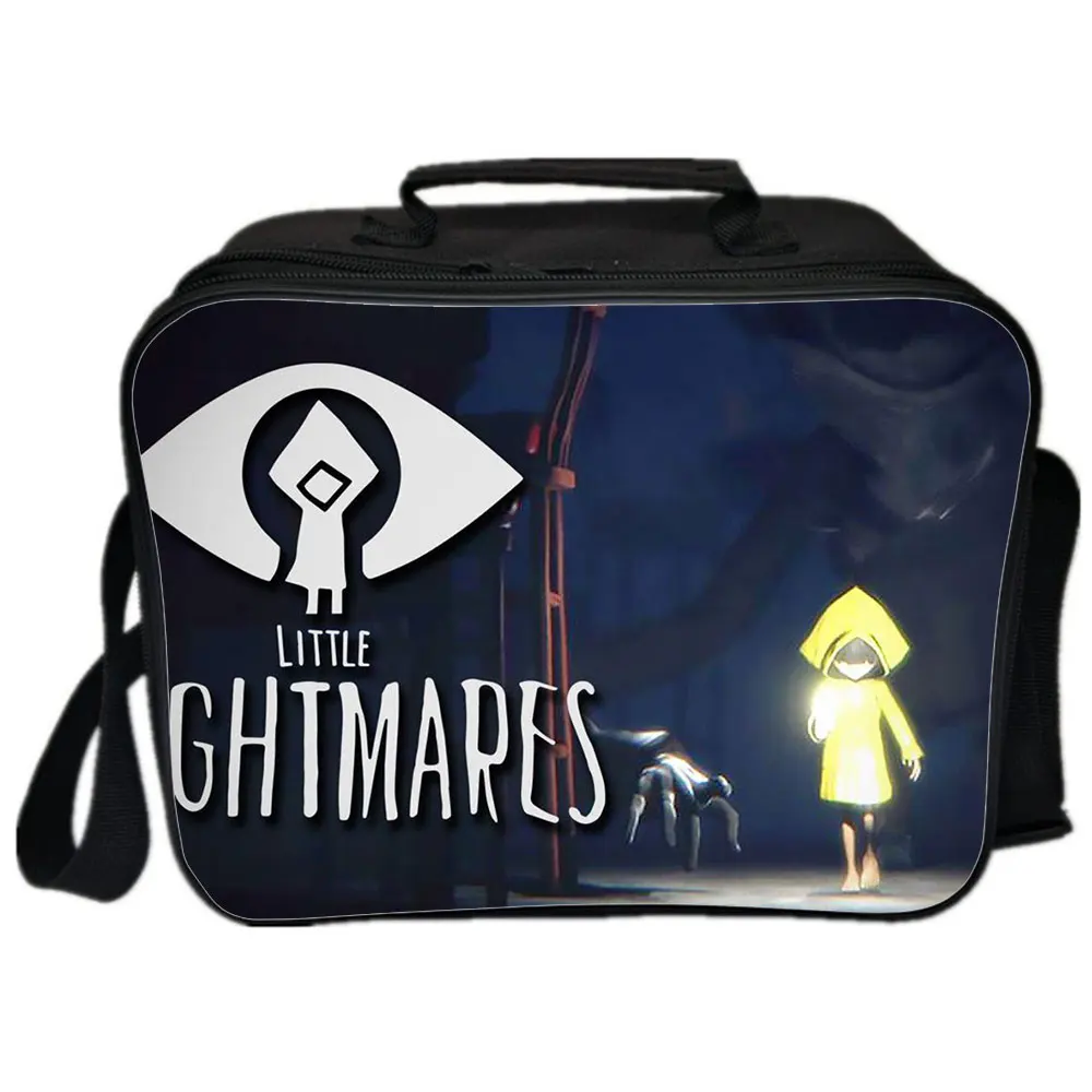 Little Nightmares сумки для ланча 3D игры с принтовым дизайном и рисунком персонажа из мультфильма для мальчиков и девочек Портативный Термальность ...