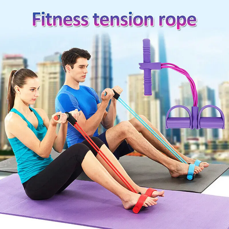 

High Quality Multi-Function Tension Rope Elastic Resistance Band Portable Arm Strength Training Tools