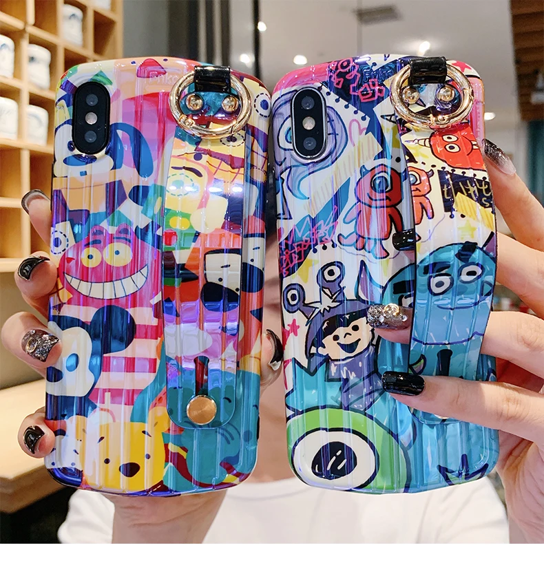 Мягкий чехол для телефона с ремешком на запястье для huawei P30, мультяшный динозавр, монстры, для huawei P20 pro mate20 pro nova 3 4 5, милый чехол