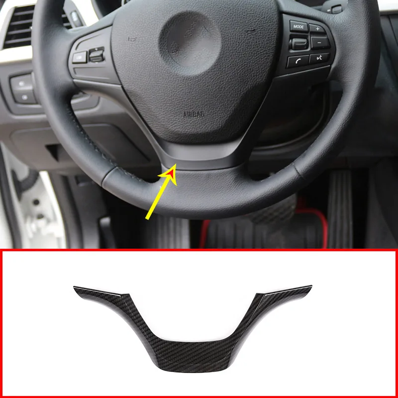 

Carbon Fiber Style ABS Car Steering Wheel Trim Stickers For BMW 3 Series F30 320i 320 328 328i 2013-2018 Accessories