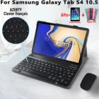 AZERTY-клавиатура для Samsung Galaxy Tab S4 10,5, клавиатура с чехлом, AZERTY-клавиатура с французской раскладкой для Samsung Tab S4 SM-T830 T830 T835