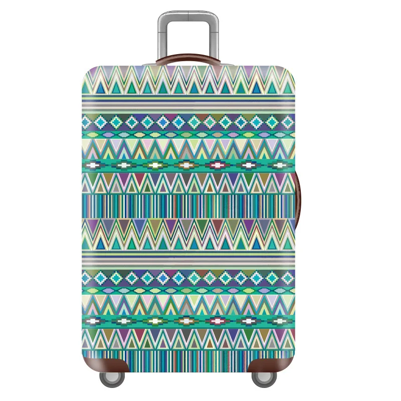 08 Luggage cover Эластичный Чехол для багажа для путешествий с цветочным узором, Защитные чехлы для багажа, уплотненный чехол для чемодана 18-32 дюйма, аксессуары для путешествий - Цвет: 08 Luggage cover