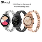 BOORUI Алмазный ремешок 20 мм Роскошный Металлический Amazfit bip ремешок Замена для Samsung gear s2 ремешок для galaxy watch 42 мм