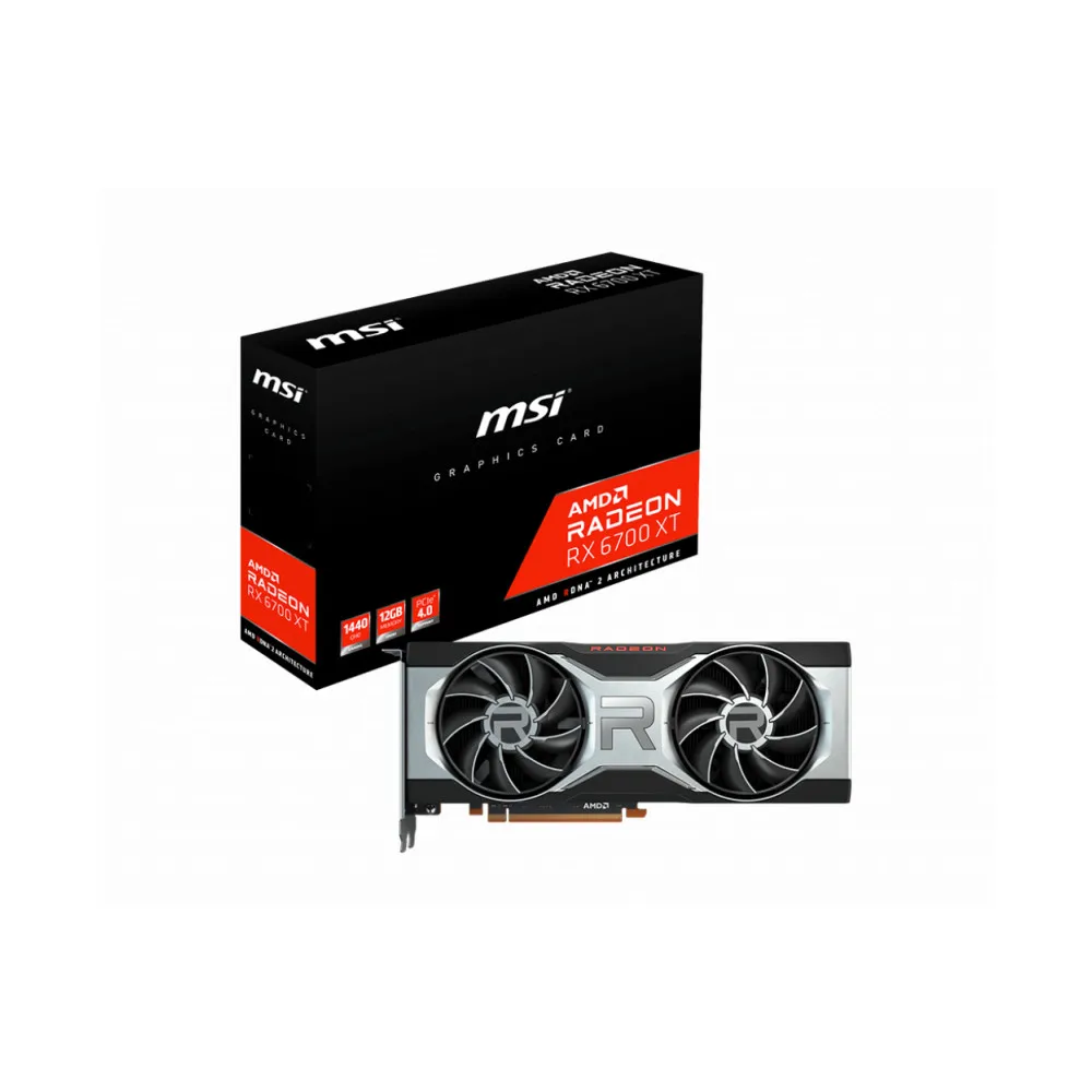 Видеокарта MSI PCIE16 Radeon RX 6700 XT GAMING X 12G 12GB 2622 MHz 16 Gbps 192 bit GDDR6|Видеокарты| |