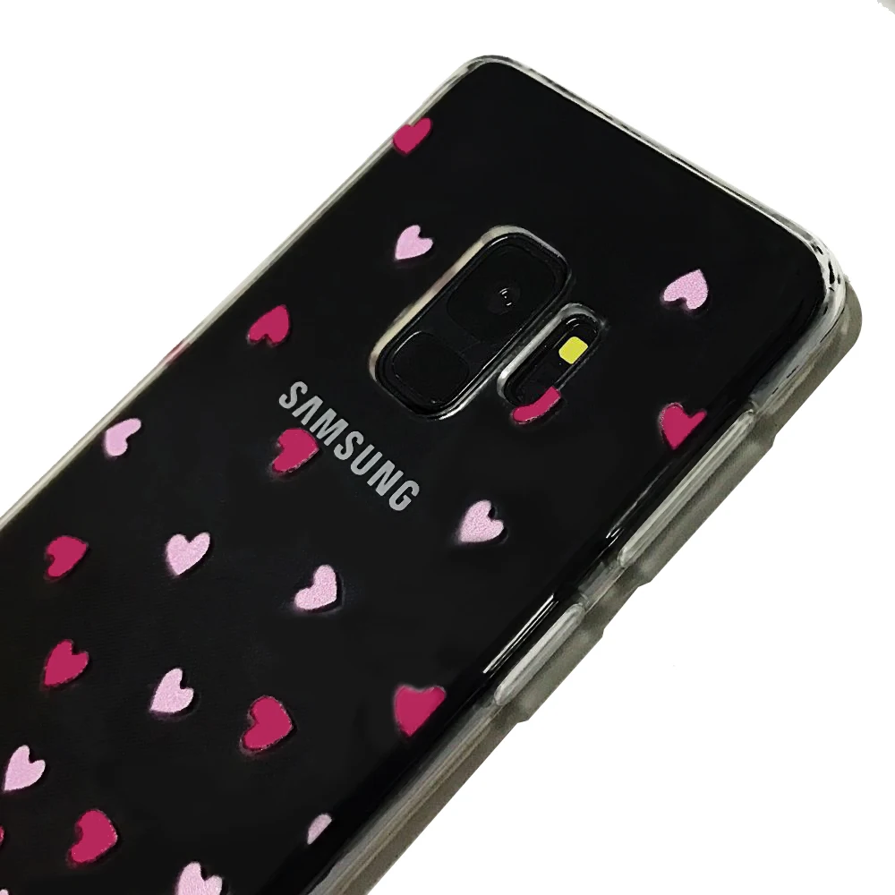 L FADNUT Прозрачный чехол для Samsung Galaxy S10 S10E S9 S8 Plus S7 Edge милый силиконовый гелевый