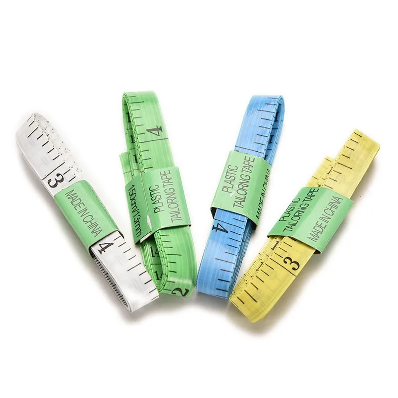 

2Pcs Random Color 1.5 M Sewing Ruler Body Measuring Ruler Sewing Tailor Tape Soft Flat 59 Inch
