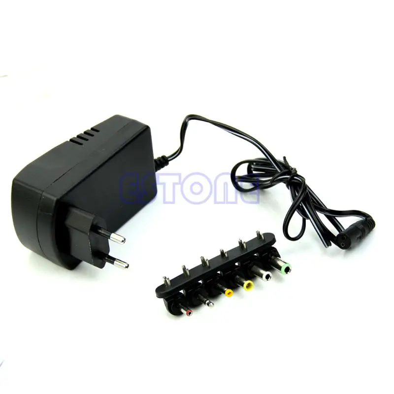 

Universal EU AC/DC Adaptor Plug Power Supply 3V 4.5V 5V 6V 7.5V 12V DC Charger H052