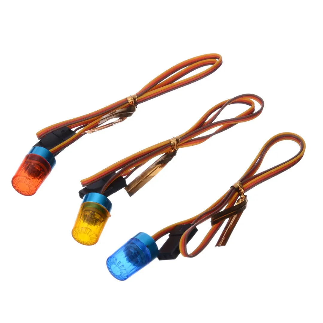 1pcs 4V-6V Ultra Bright Blue Red Orange LED Lights Flashing Rotating Light Spare Part For RC Car Accerssory | Игрушки и хобби