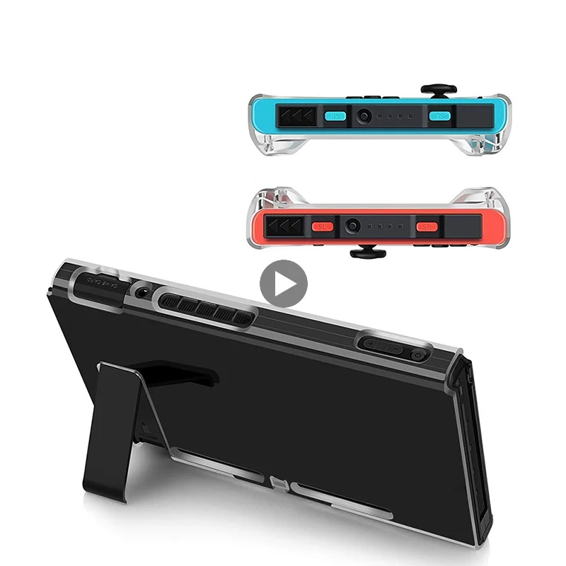 

Protection Case For Nintendo Switch Hard Shell PC Transparent Mini Detachable Crystal Gamepad Cover For NS N-switch Cover Cases