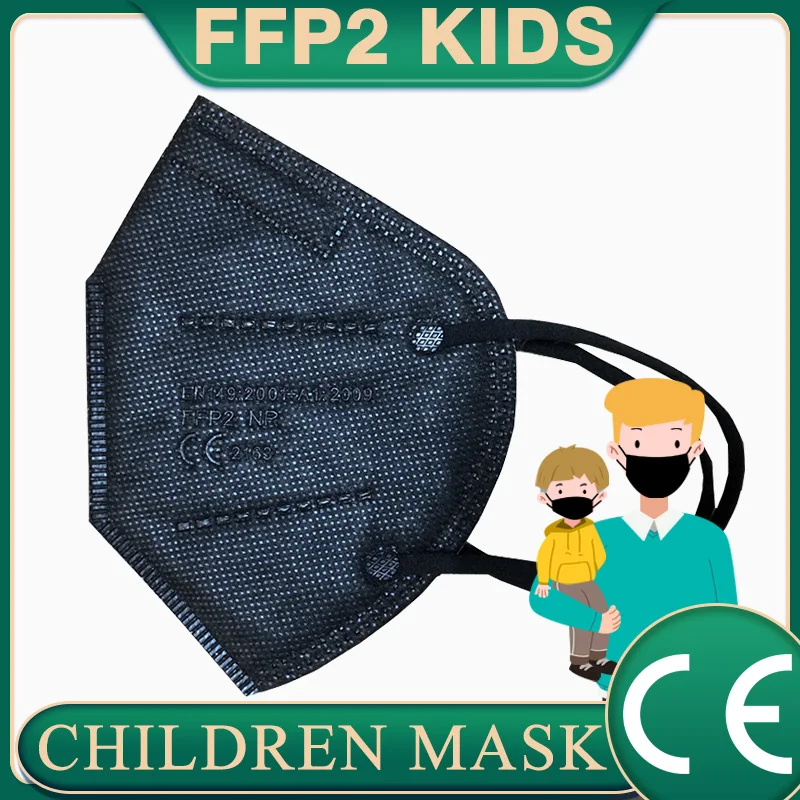 

Маски Mascaras FFP2 для детей, маска для лица для защиты от вирусов, Детская многоразовая маска KN95, одноразовая маска, одобренная CE