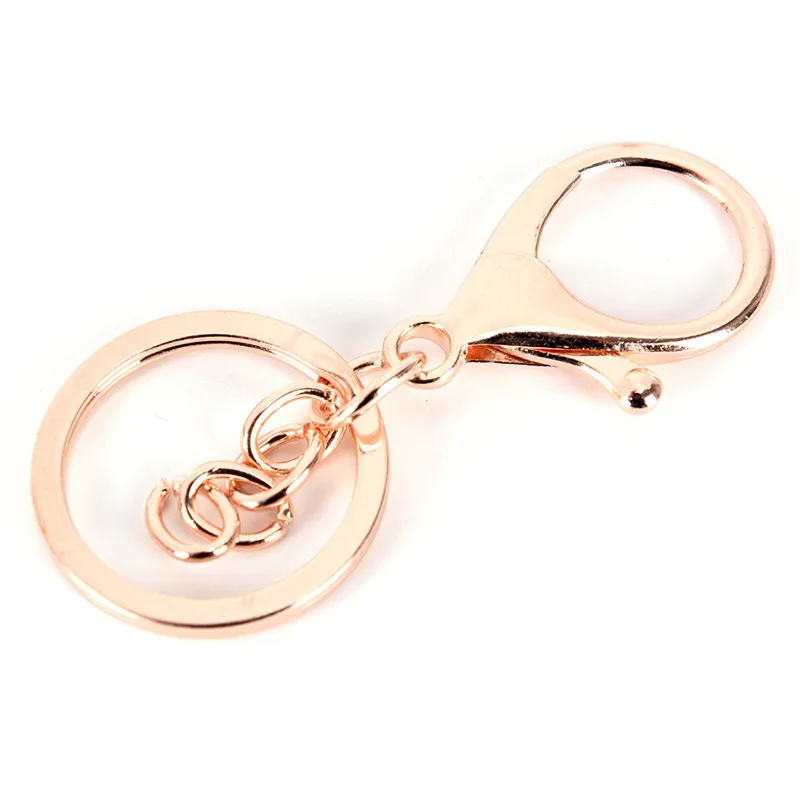 10pcs/lot Gold Silver Plated Lobster Clasp Keyring Making Supplies Keychains Key Chains Jewelry Findings &amp Components | Украшения и