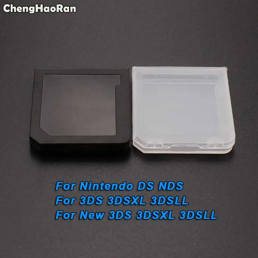 ChengHaoRan для 3DS XL LL Новые 3 3dsll DSXL коробка карточных игр картридж чехол Clear Black Для nintendo