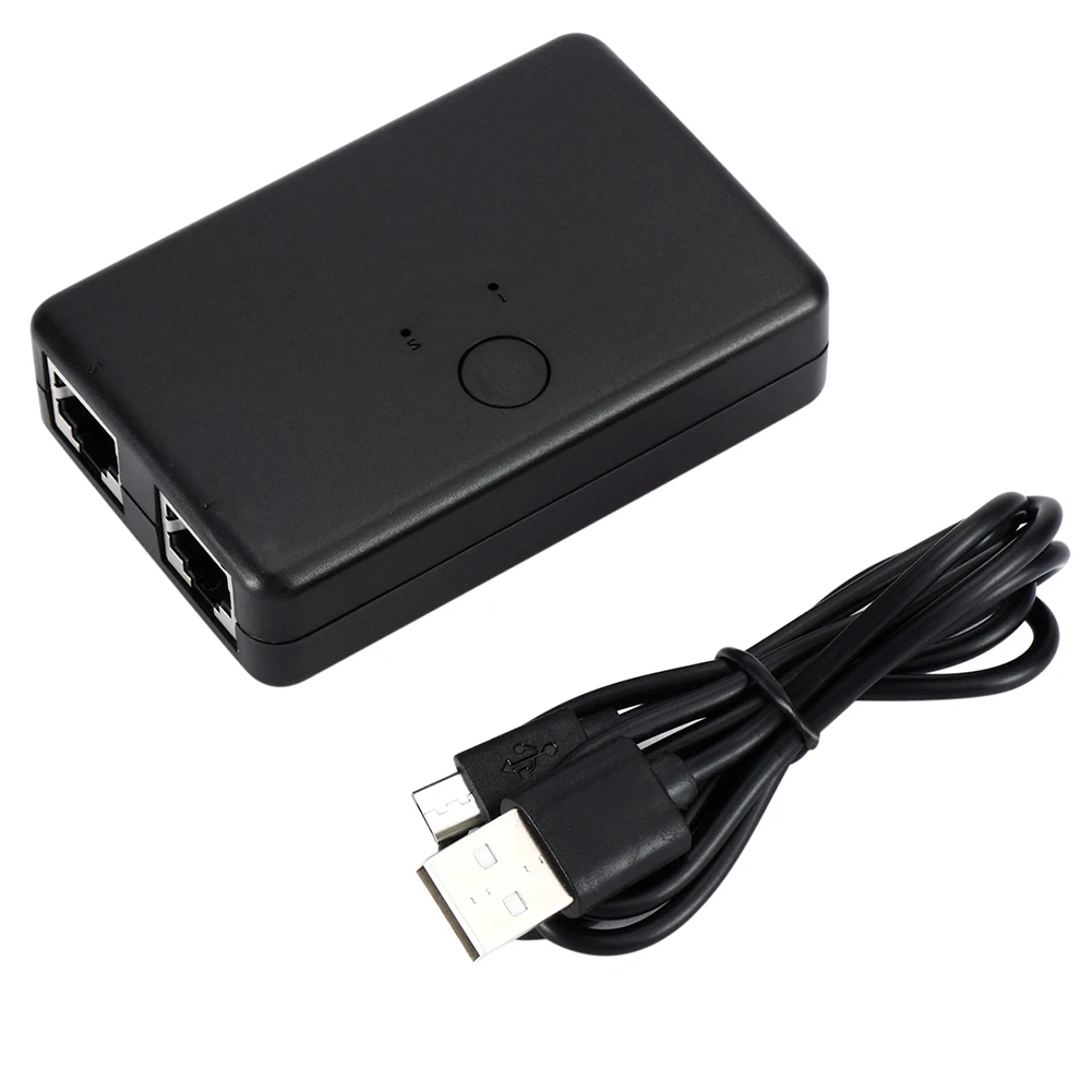 Порт able 2 порта RJ45 Lan Hub сетевой коммутатор Box Компьютер Ethernet Интернет адаптер |