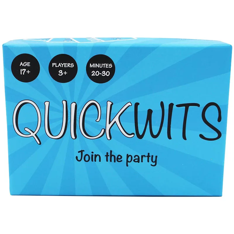 Настольная игра Quickwits Веселая для вечевечерние настольная Семейная Игра