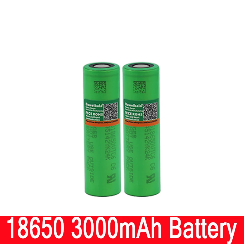 12 шт. 2019/100% оригинал VTC6 18650 V 3000 mAh Li ion 3 7 batera para SONY us18650 vtc6 USO + USB зарядное устройство |